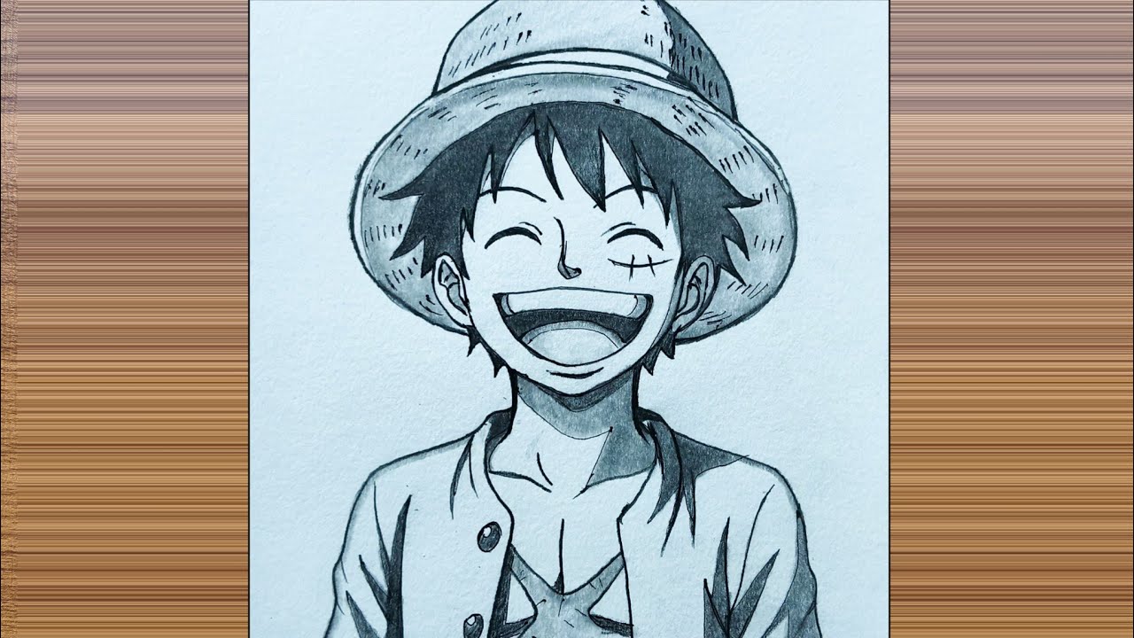 How to Draw Monkey D. Luffy || Easy Anime Drawing Step by Step || Easy Drawing Ideas For Beginners 