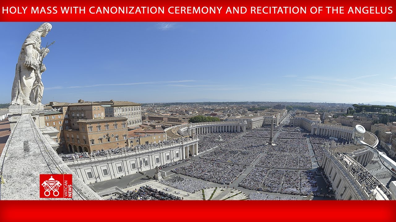 September 7 2025, Holy Mass with Canonization and Angelus | Pope Leo XIV