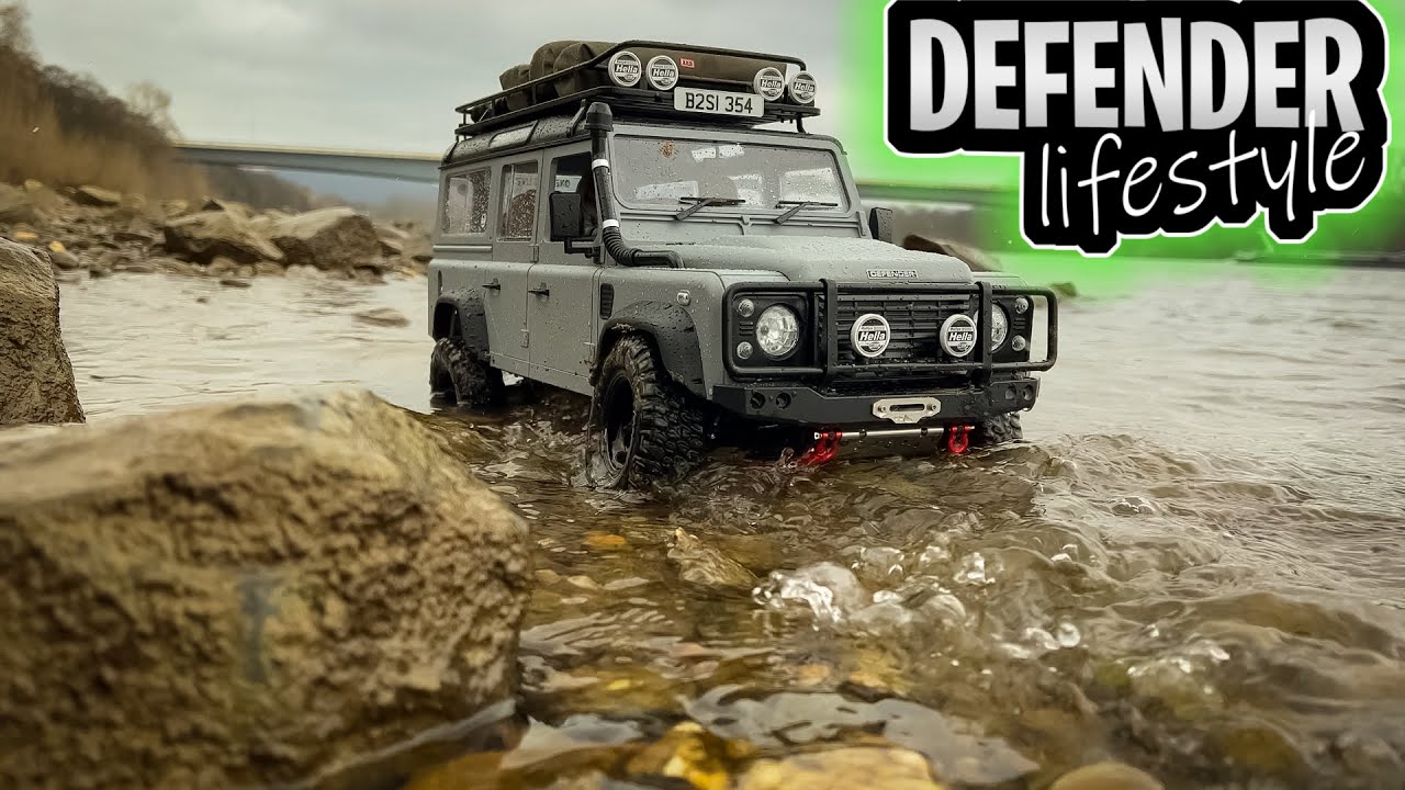 Land Rover DEFENDER 110 Rc Scale 4x4 Off-Road Driving Experience