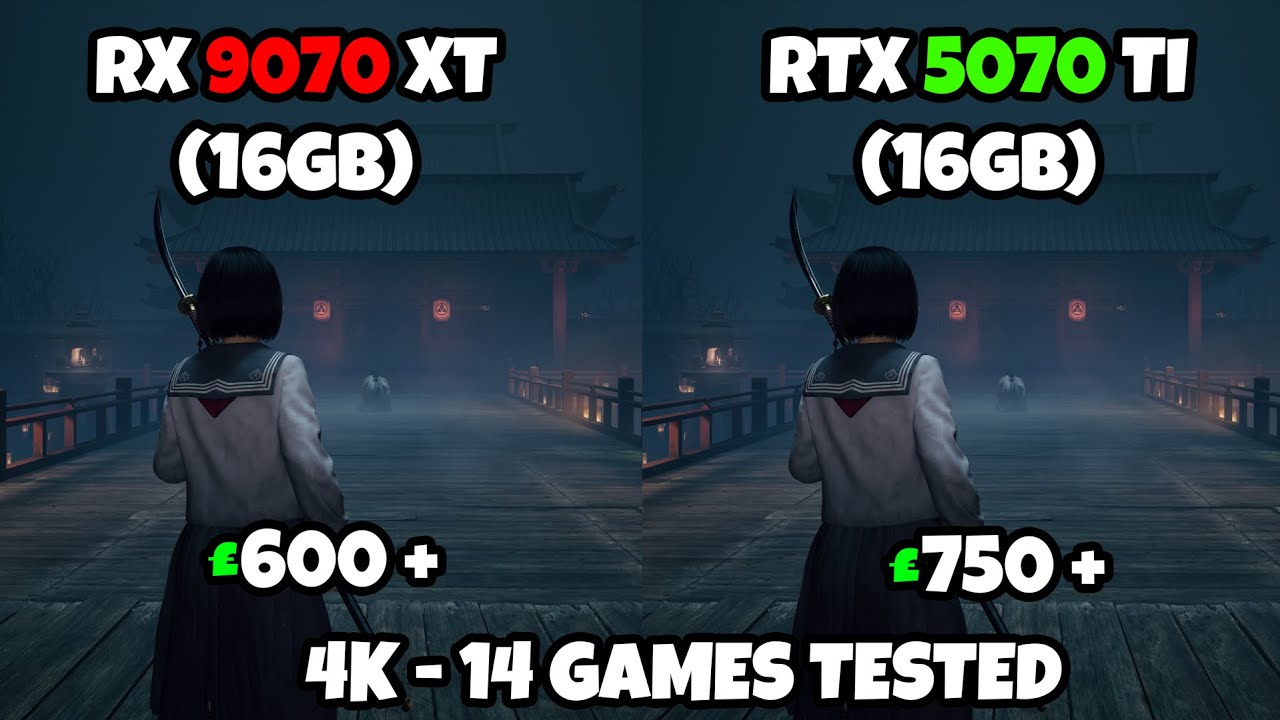 RX 9070 XT против RTX 5070 TI | 4K | 14 — ИГРЫ ПРОВЕРЕНЫ DLSS/FSR