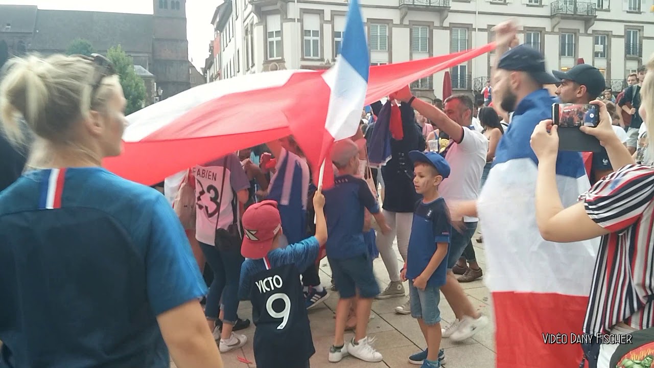 MERCI LES BLEUS - Fan zone à Saverne 15 07 2018 - vidéo Dany Fischer
