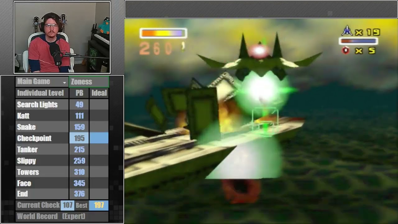 Star Fox 64 Zoness | 406 Hits
