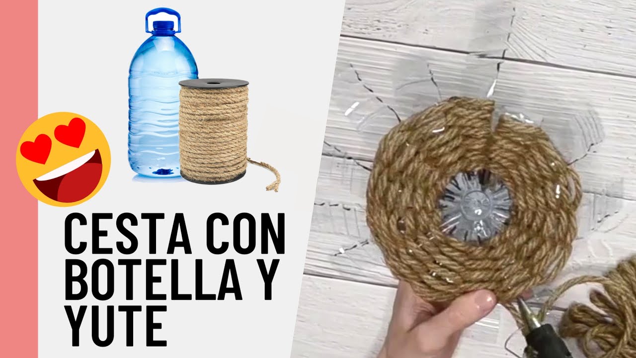 Como hacer una CESTA con BOTELLAS de PLÁSTICO