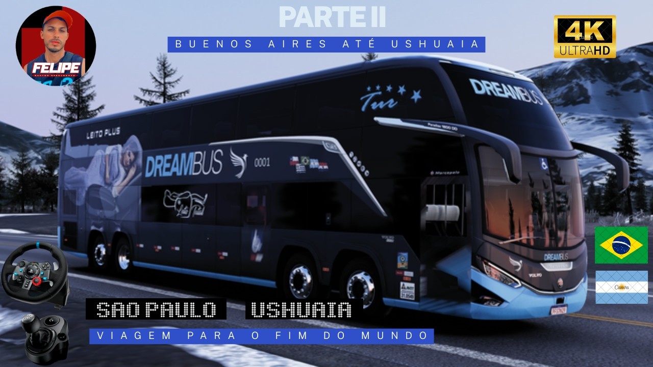 De Ônibus de São Paulo até Ushuaia no ETS 2 | VIAGEM PARA O FIM DO MUNDO 🌎- PARTE 2