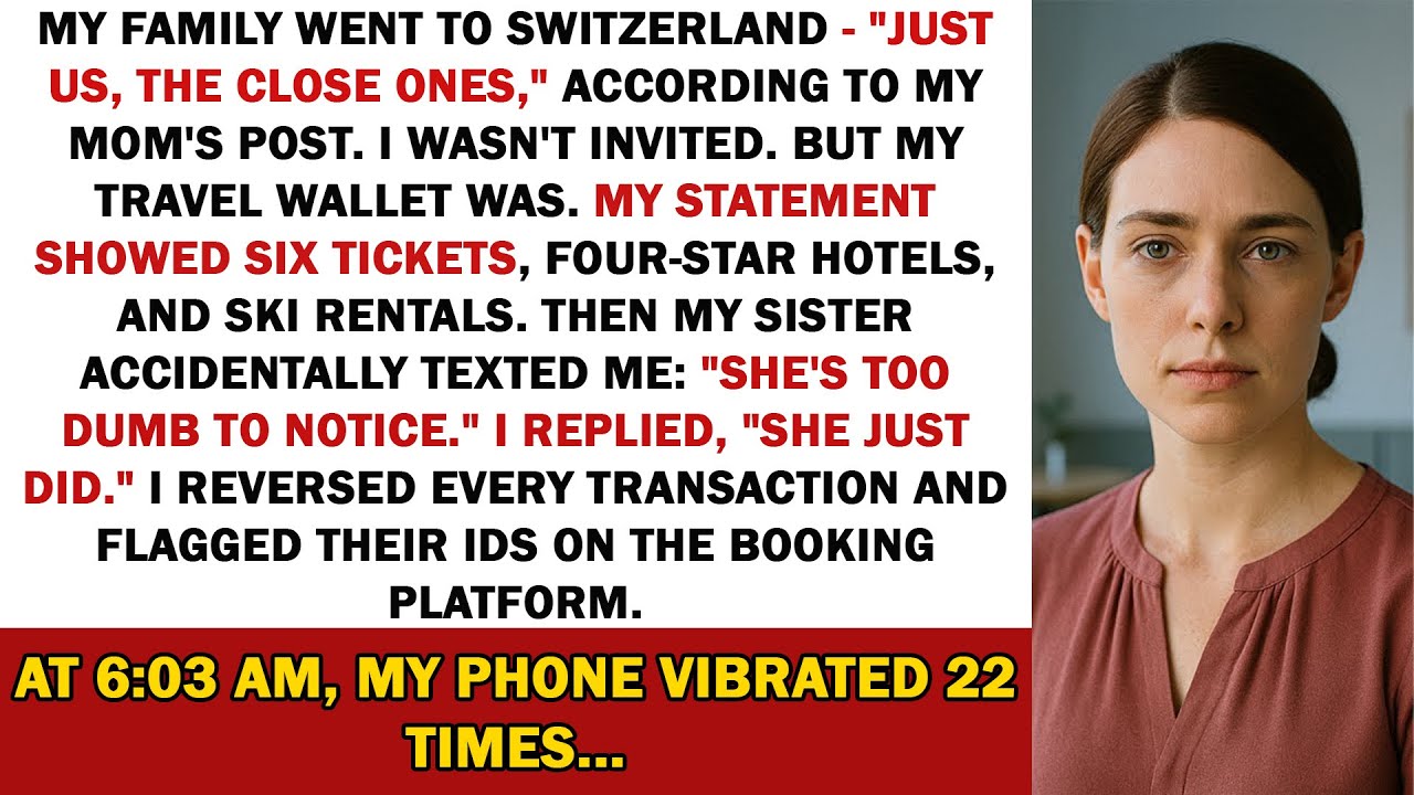 My Family Went To Switzerland — “Just Us, The Close Ones,” According To My Mom’s Post. I Wasn’t...
