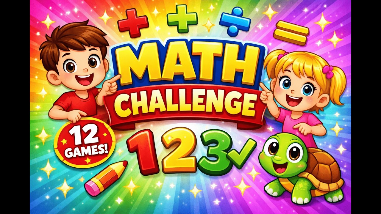 MATH Learning for Preschool & Kindergarten | 12 Fun Math Games