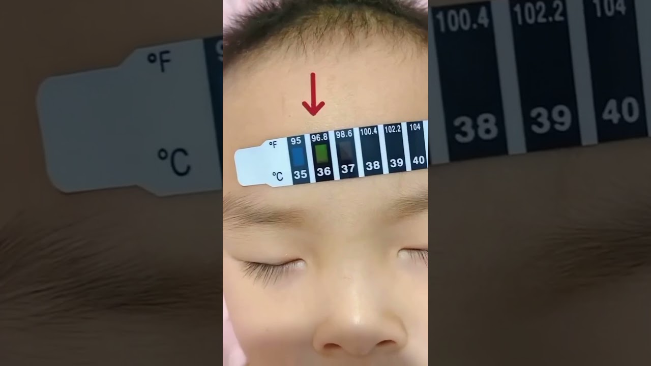 Forehead Body Temperature Indicator Strip Thermometer 🌡️ #gadgets #shorts