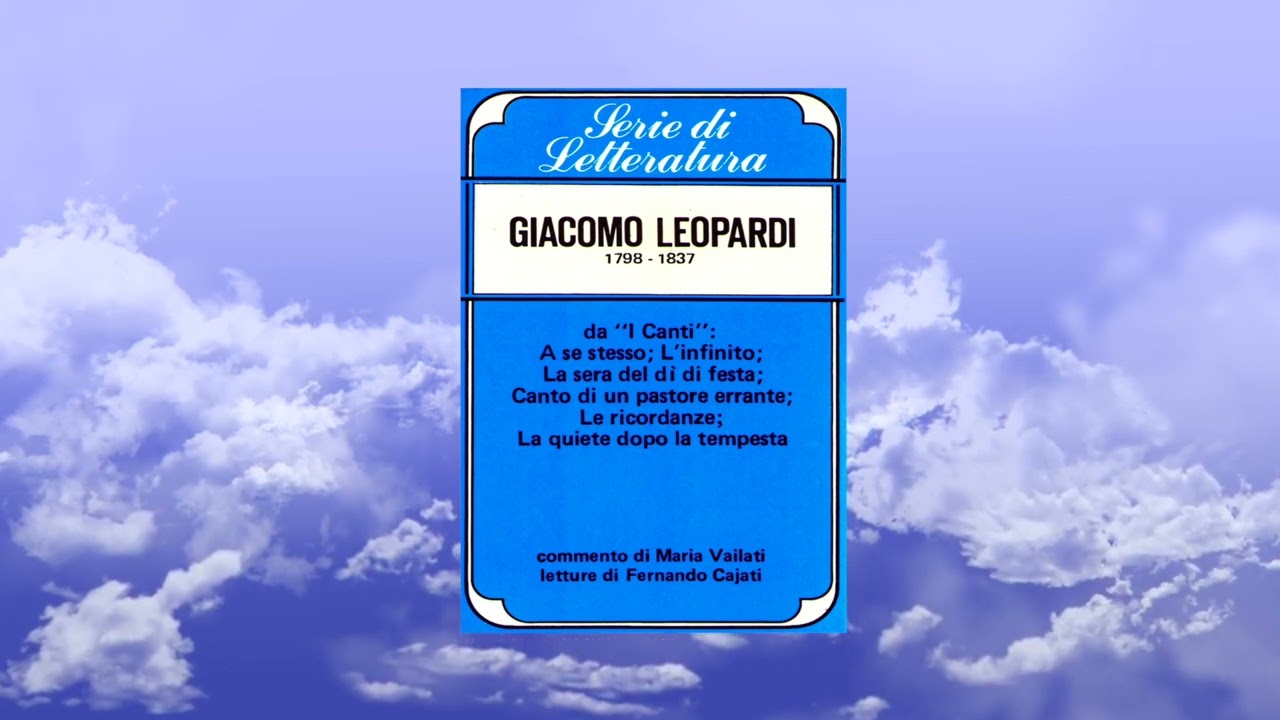 I "Canti" di Giacomo Leopardi