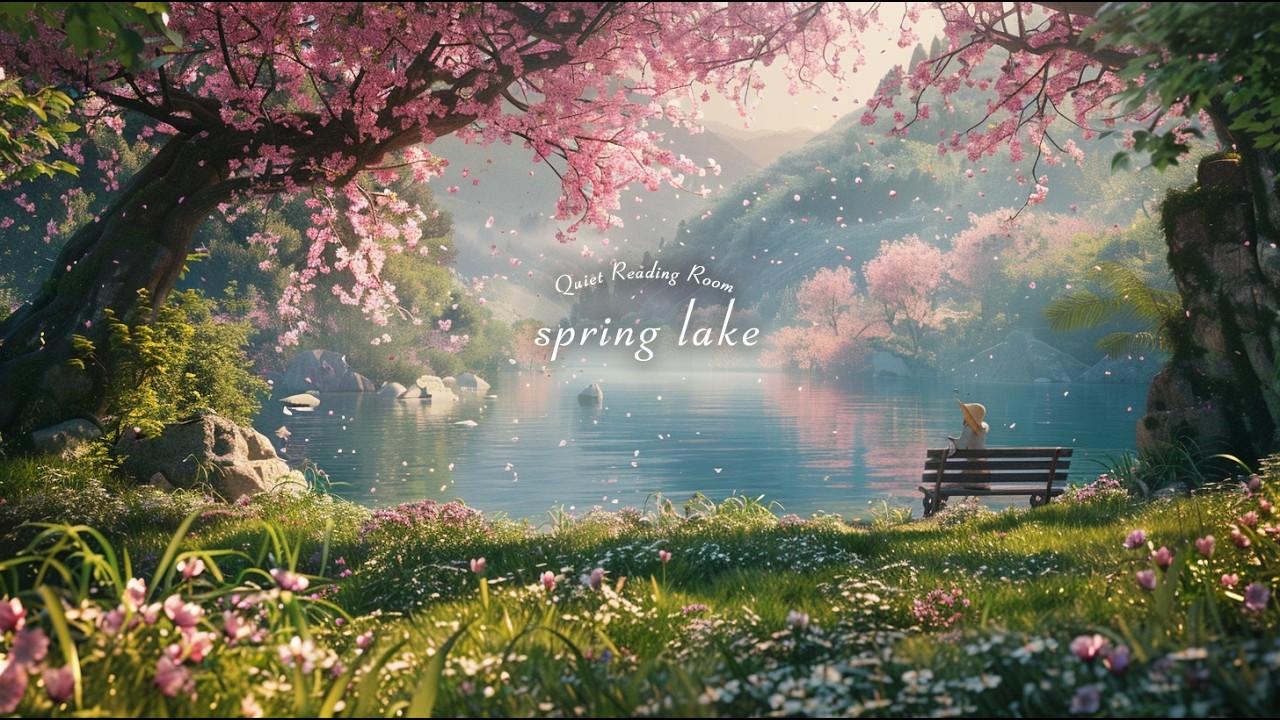 spring morning by the lake 🌸 relaxing waltz piano for reading, work, study & deep focus