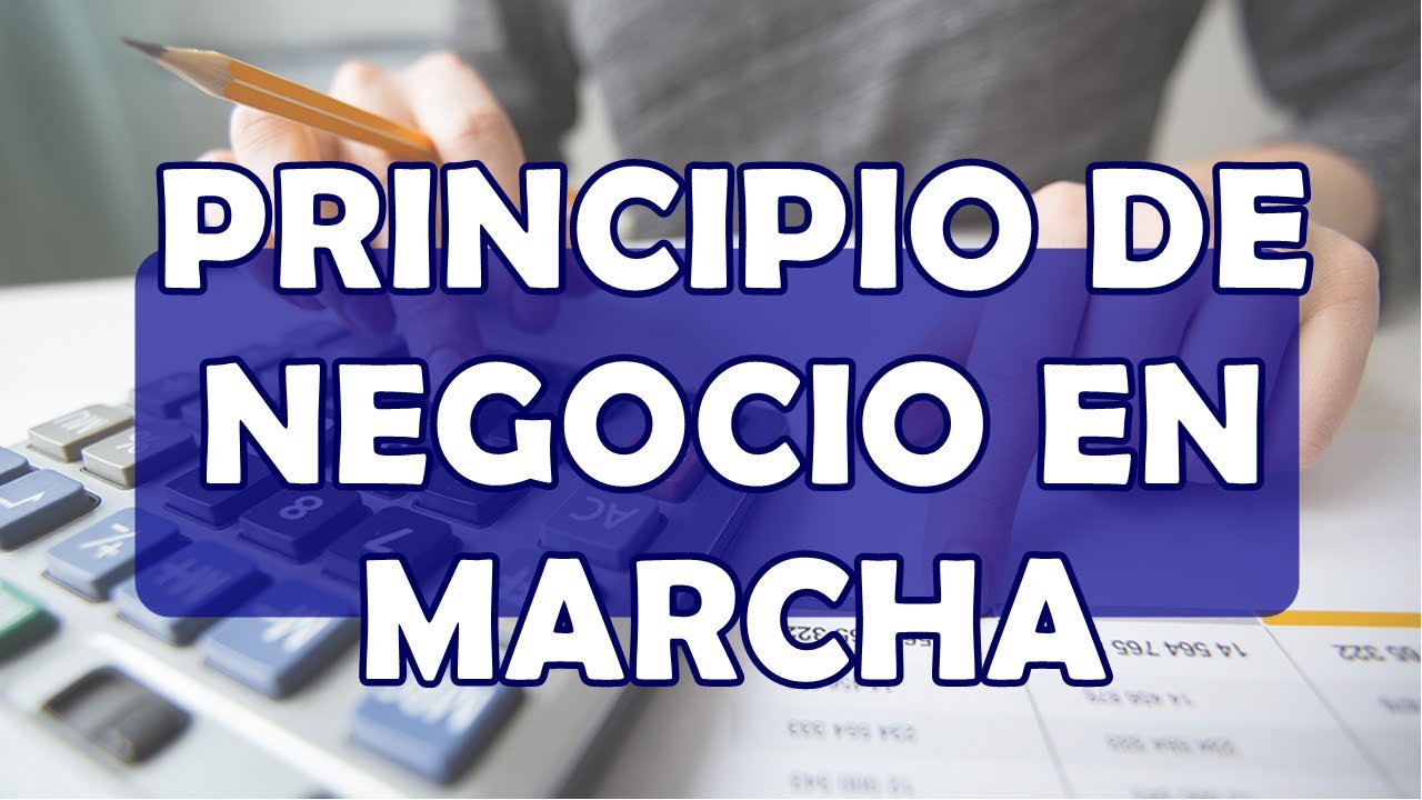 PRINCIPIO DE NEGOCIO EN MARCHA - CONTABILIDAD