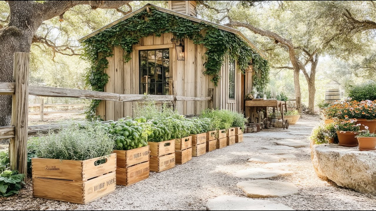 Rustic Farmhouse Garden Inspired by Simple Country Living