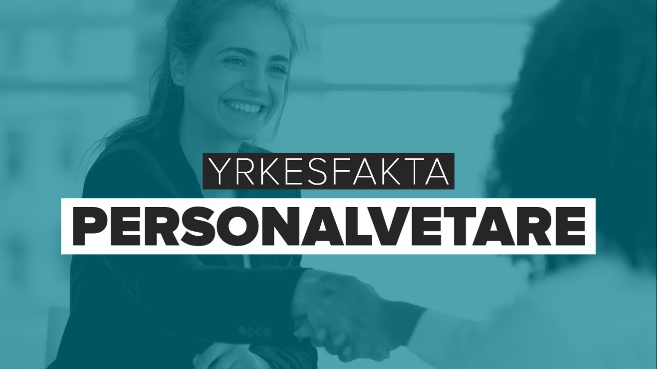 VILL DU BLI PERSONALVETARE?