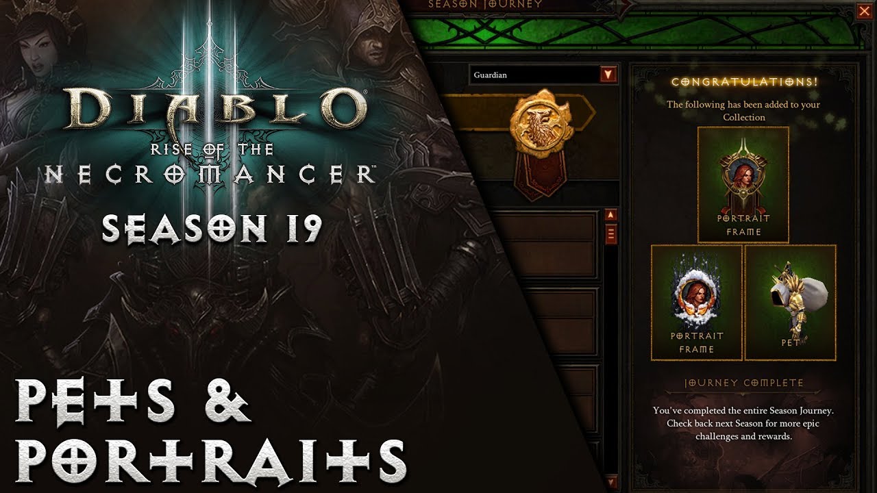 Diablo 3 - Season 19 Guide - Pets & Portraits