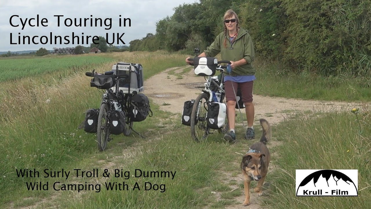 Cycle Touring With a Dog & Wild Camping - Lincolnshire UK - On A Surly Big Dummy & Surly Troll