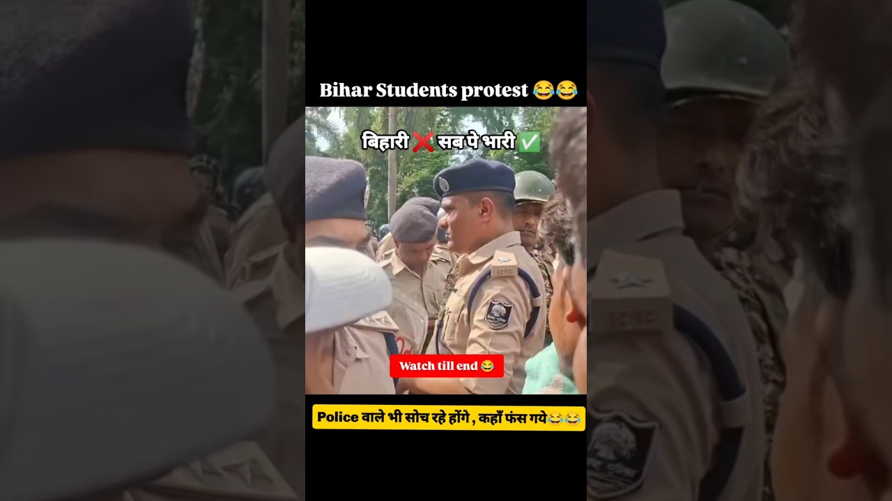 Bihar Students Protest On Fire🔥 Funny Moments#resigndharmendrapradhan #protest #neet #patna #shorts