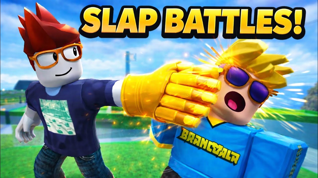 Joguei Slap Battles no Roblox com meu irmão @Edchanminecraft123