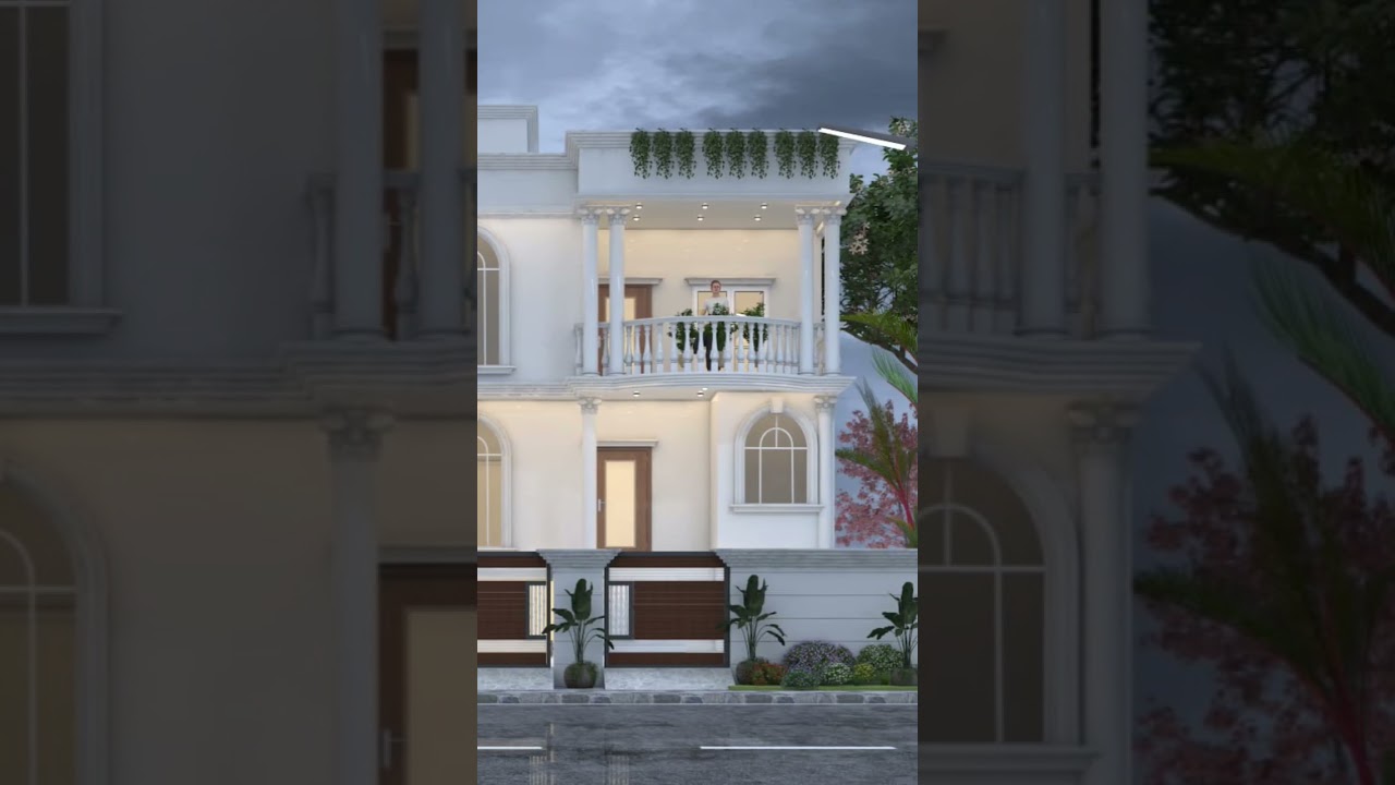 🏡 Elegant Duplex House Elevation | Modern Classic Villa Design | Naksha Store 