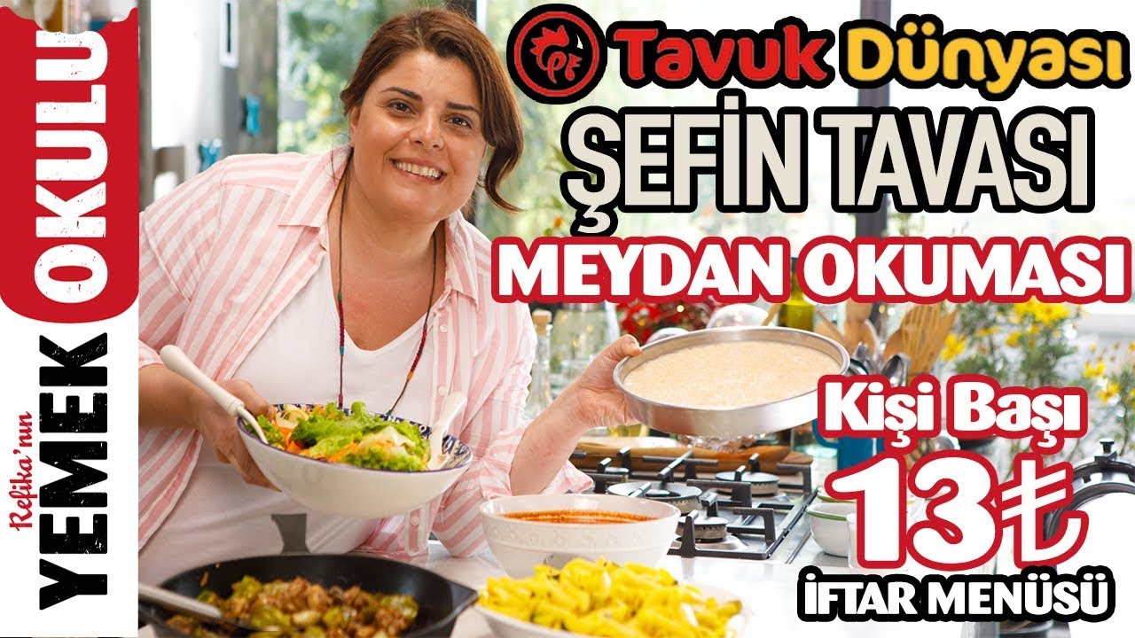TAVUK DÜNYASI ŞEFİN TAVASI (CHALLENGE) | Makarna, Domates Çorbası, Sütlaç ve Salata | İftar Menüsü