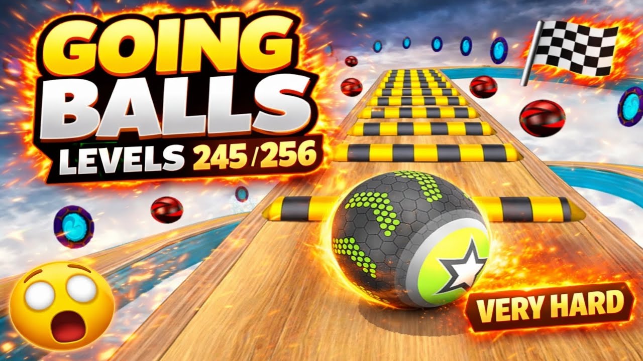 Going Balls Speedrun 🔥 | Pro Levels Gameplay 245–256 😱 | Very Hard & Satisfying