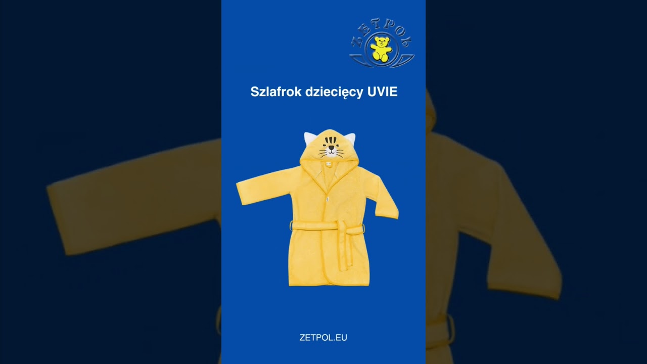 Bawełniany Szlafrok dziecięcy. 