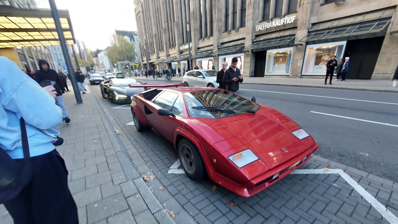 carspotting Düsseldorf endlich wieder Highlights countach zonda s zonda f 