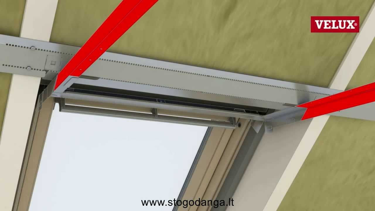 Velux LSG vidinės apdailos montavimo instrukcija