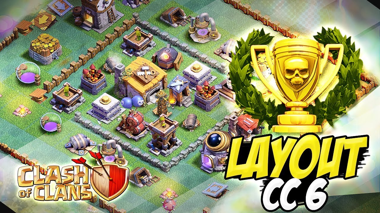 MONSTRO!! LAYOUT CC6 DOS CAMPEOES DO CLASH OF CLANS!!
