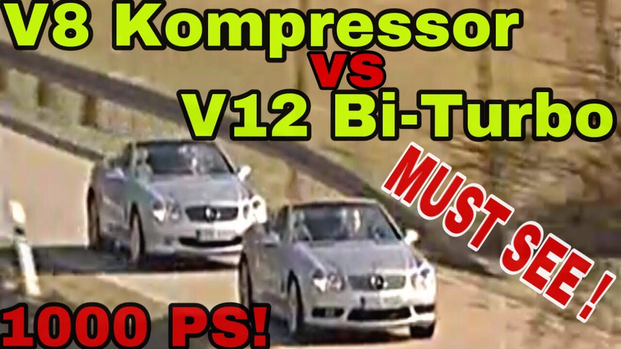 SL55AMG vs SL600 | V8 gegen V12 | R230 SL 55 AMG SL 600 1000PS !!!