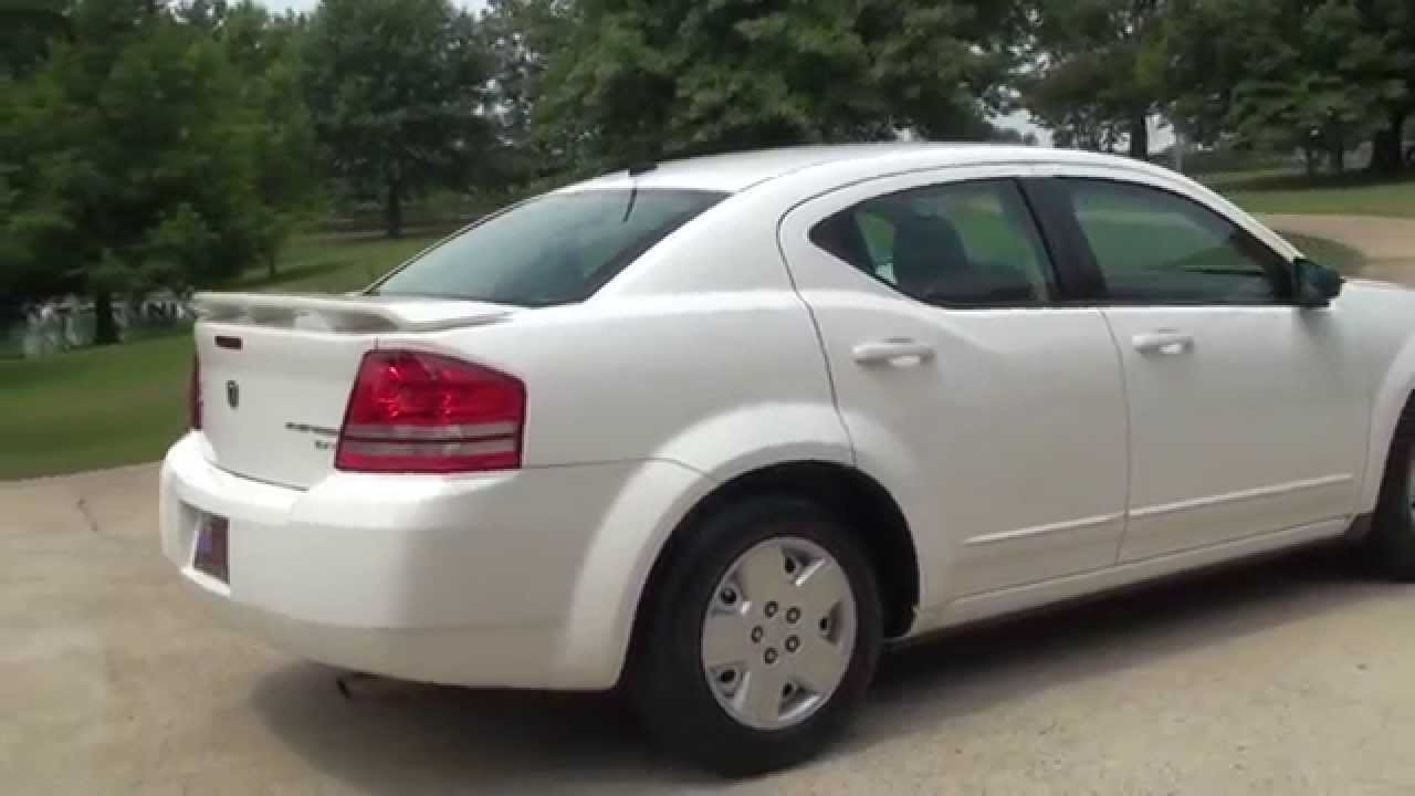 HD VIDEO 2010 DODGE AVENGER SXT WHITE FOR SALE SEE WWW SUNSETMOTORS COM