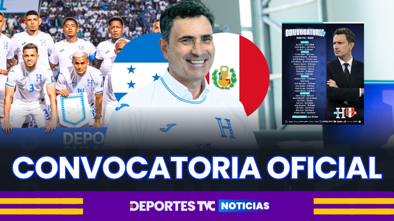 OFICIAL: Primera convocatoria de José Molina con la Selección de Honduras para efrentar a Perú