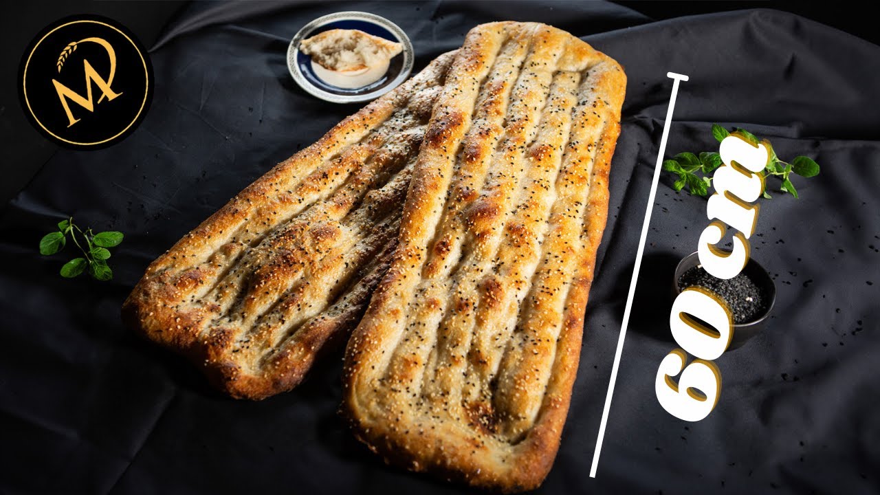 Riesen Fladenbrot Nan-e Barbari -  Orientalisches Fladenbrot Rezept