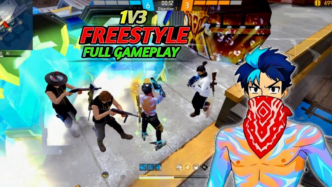 ⚡ FULL SPEED 1v3 CLUTCH 🔥 | 3 Finger Custom Gameplay | Free Fire