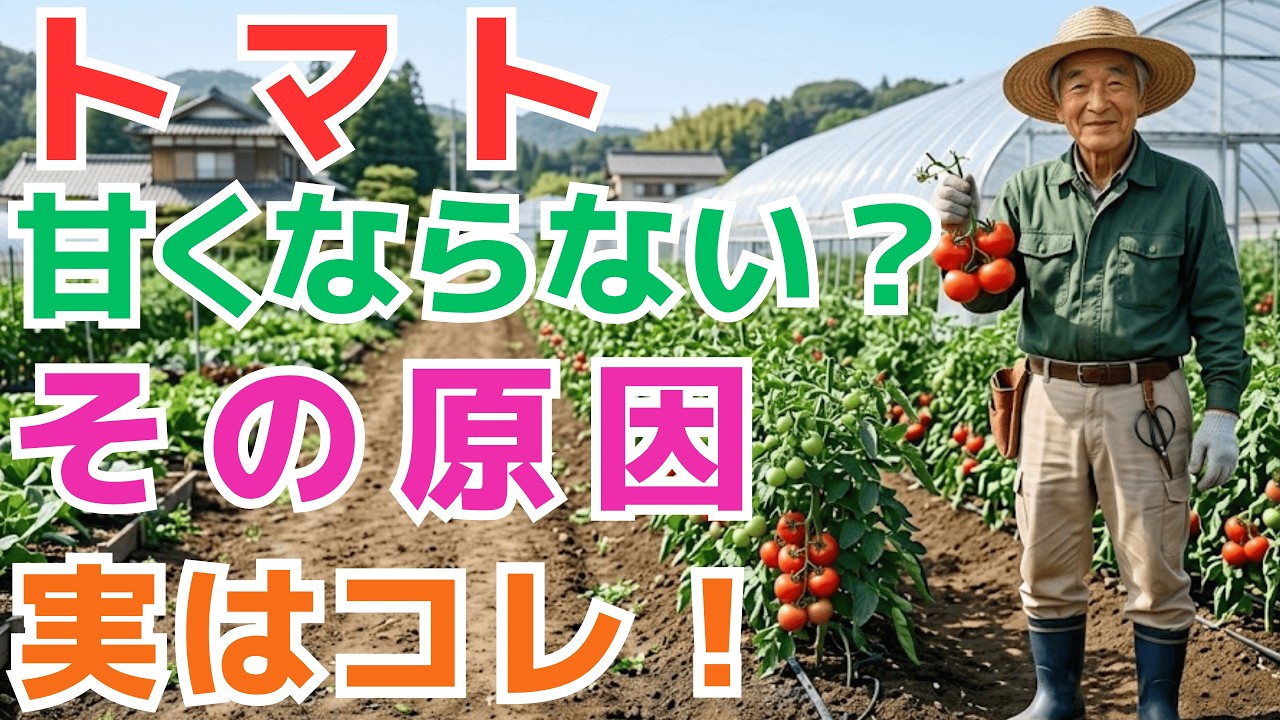 【99％の家庭菜園が知らない】 【トマト】この4つを知らないと失敗します 立派で甘いトマトを育てたい人は必ず見てください 【園芸】【ガーデニング】【育て方】