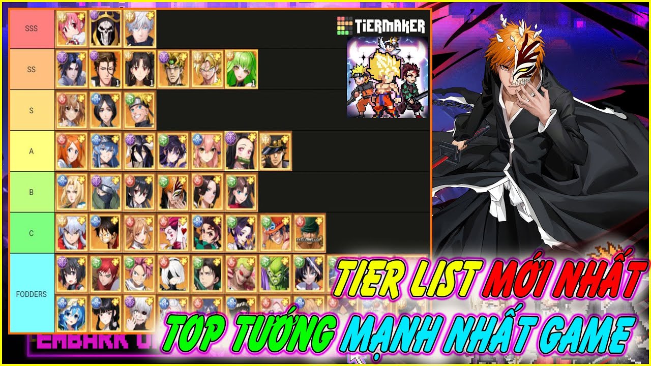 [ tier list ] TOP TƯỚNG MẠNH NHẤT Pixel Duel - Pixel Allstar