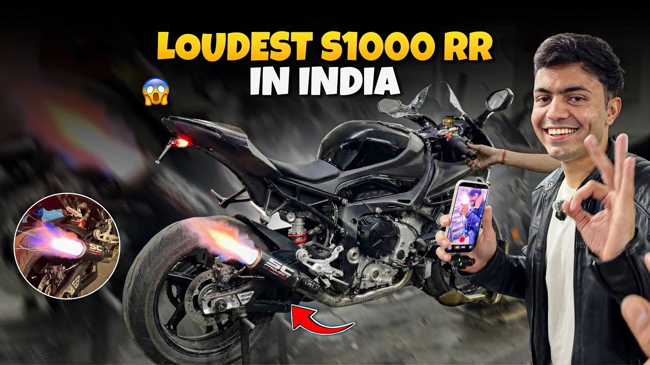 Finally Loudest Exhaust in BMW S1000RR😍 | SC Project CRT😱 |