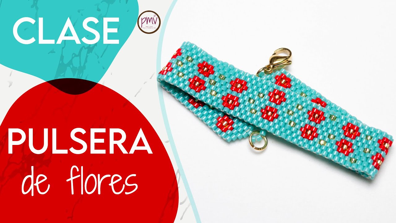 PULSERA CON FLORES
