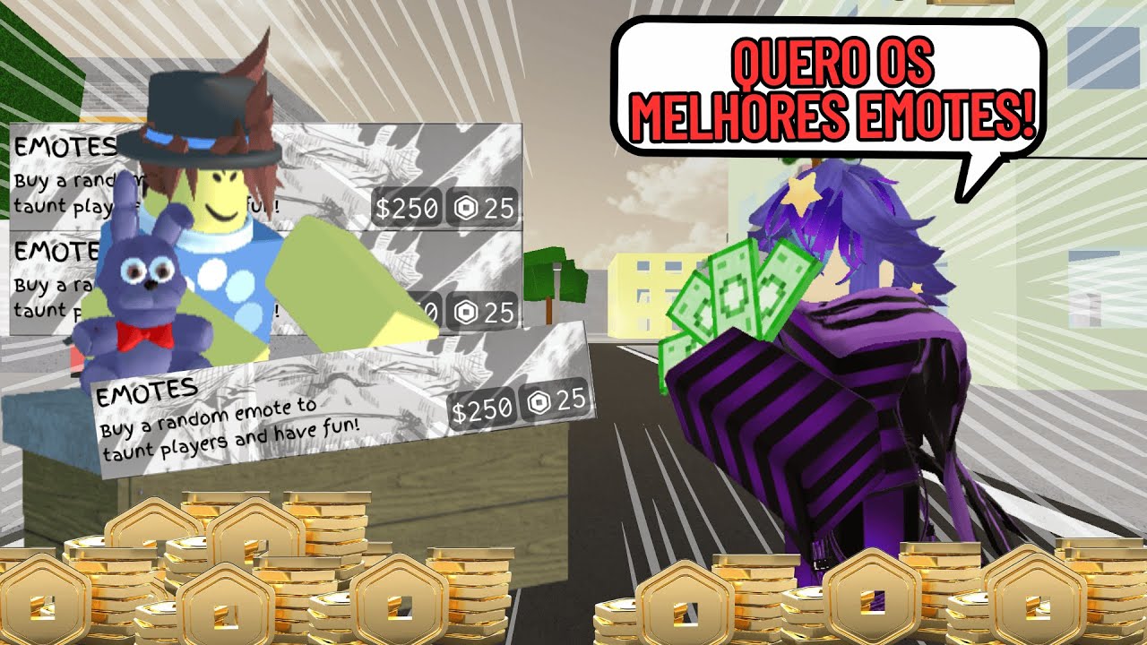 COMPREI TODOS OS MELHORES EMOTES DO JUJUTSU SHENANIGANS! (PT4)