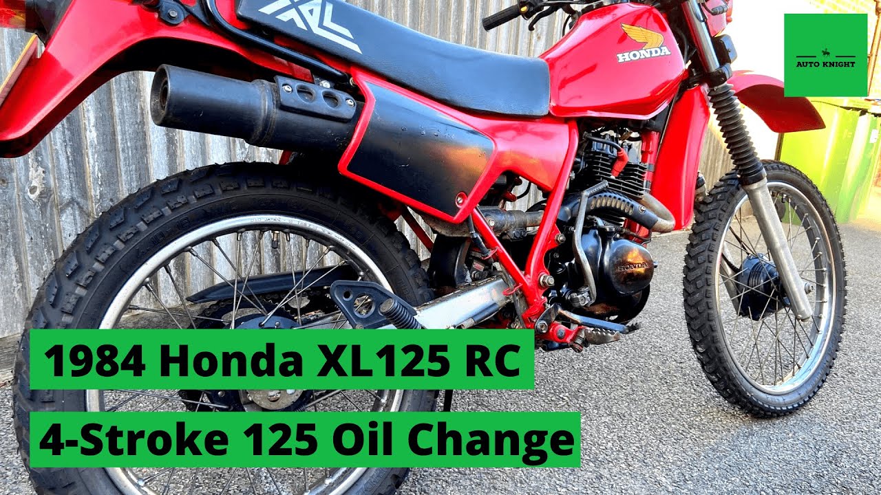 Замена масла в 4-тактном мотоцикле — Honda XL125RC