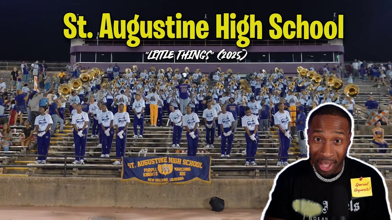 BandHead РЕАКЦИЯ на выступление оркестра St. Augustine High School Marching 100 Band &mdash; &laquo;Little Th...