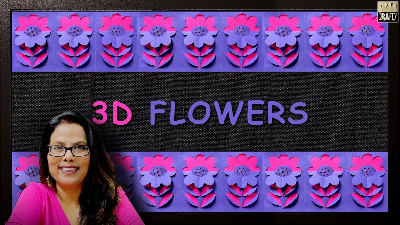 Make 3D FLOWER Border in Just 2 Minutes | DIY