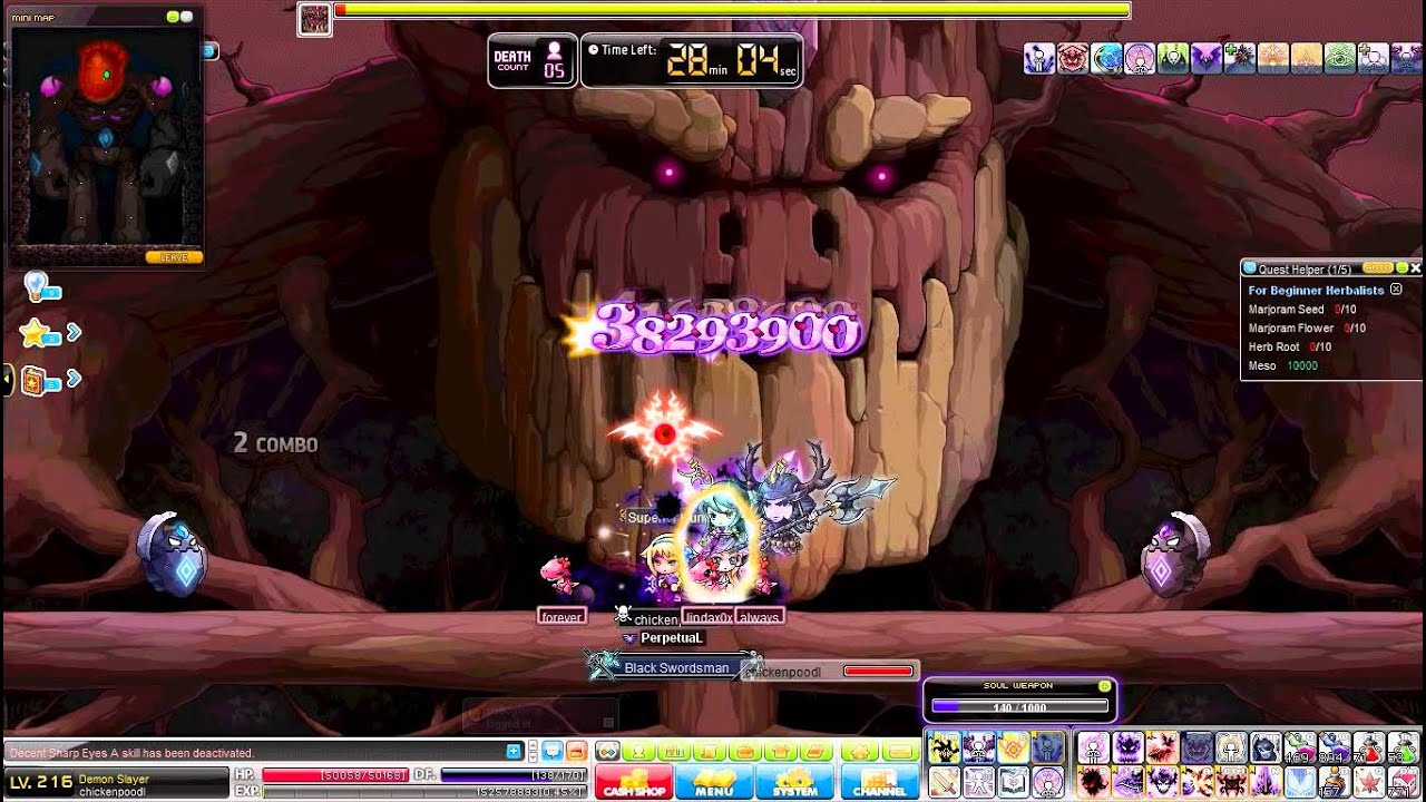 GMS v154 - 216 Demon Slayer - Hell Gollux Solo