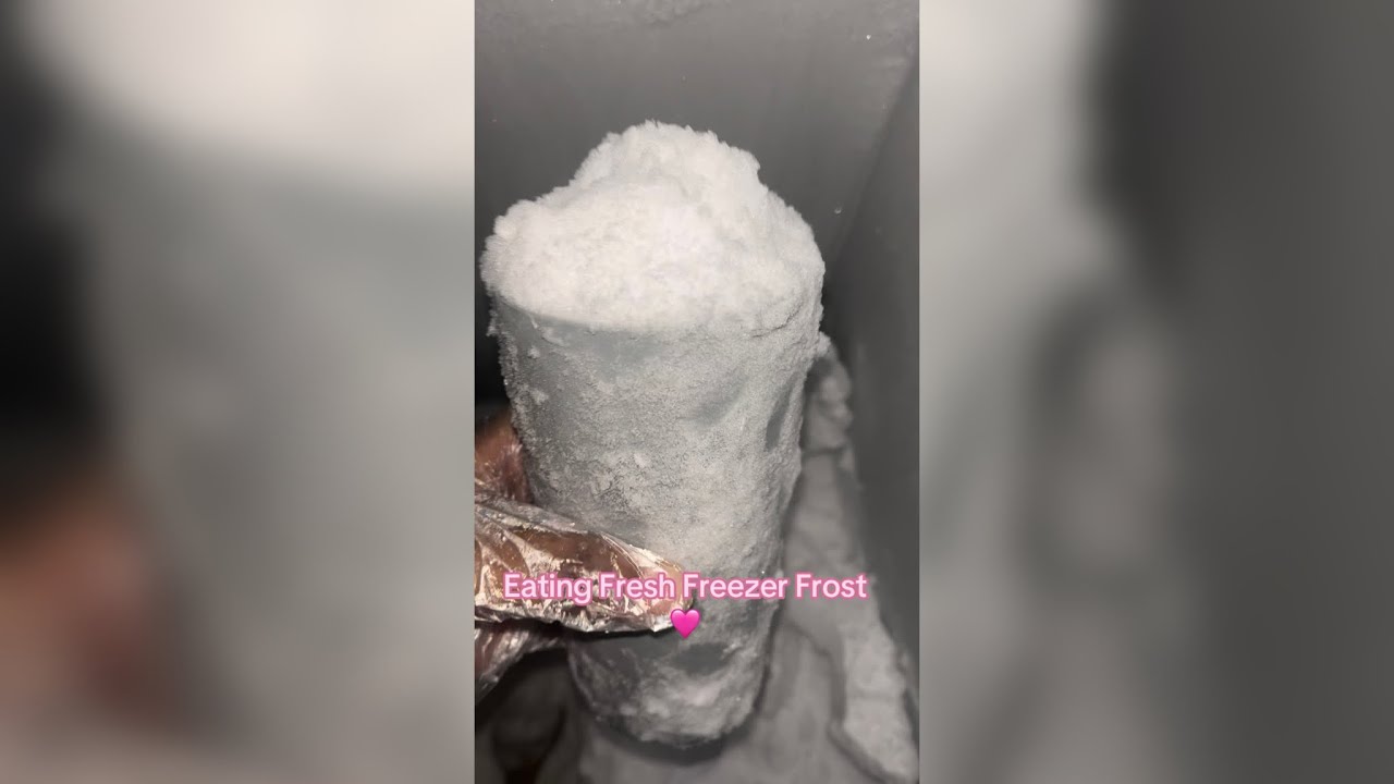 ASMR | Yummy Fresh Soft Ice #hashtag #asmrsounds #freezerfrost
