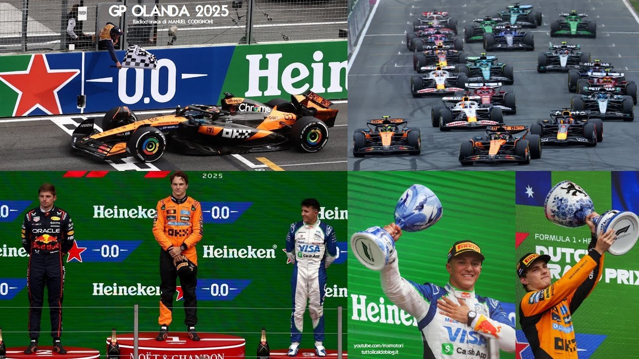 Gp OLANDA 2025 - Radiocronaca di Manuel Codignoni - OSCAR PIASTRI vince a ZANDVOORT (Radio Rai)