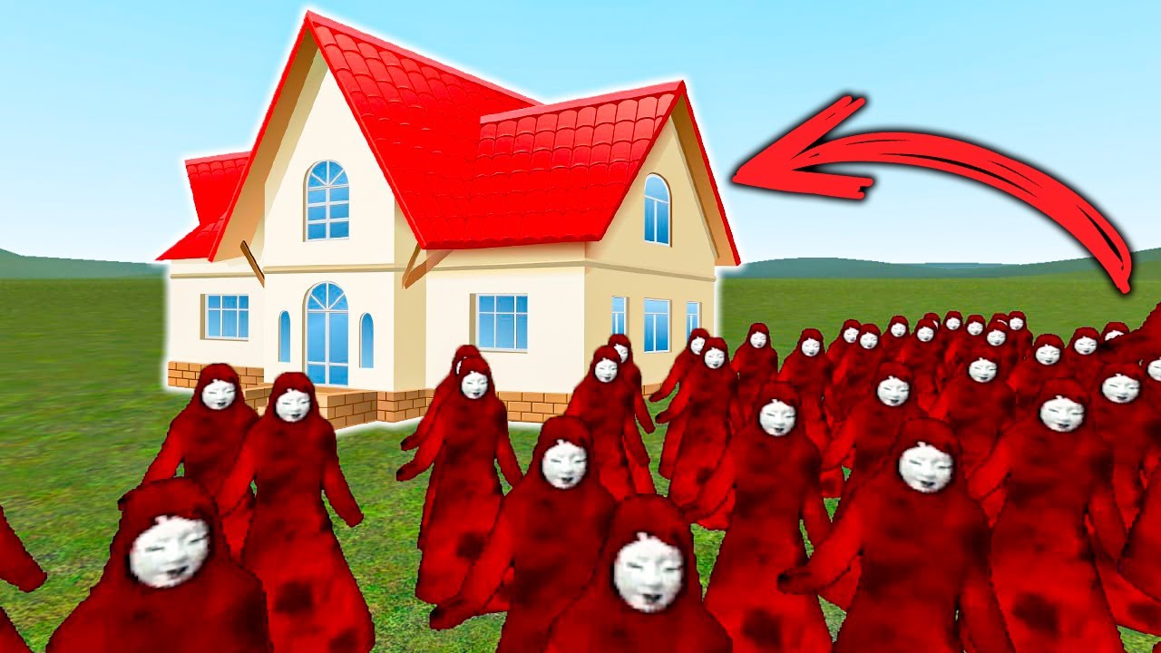 NEXTBOT AKA MANTO VS HOUSES!! (Garry's Mod)