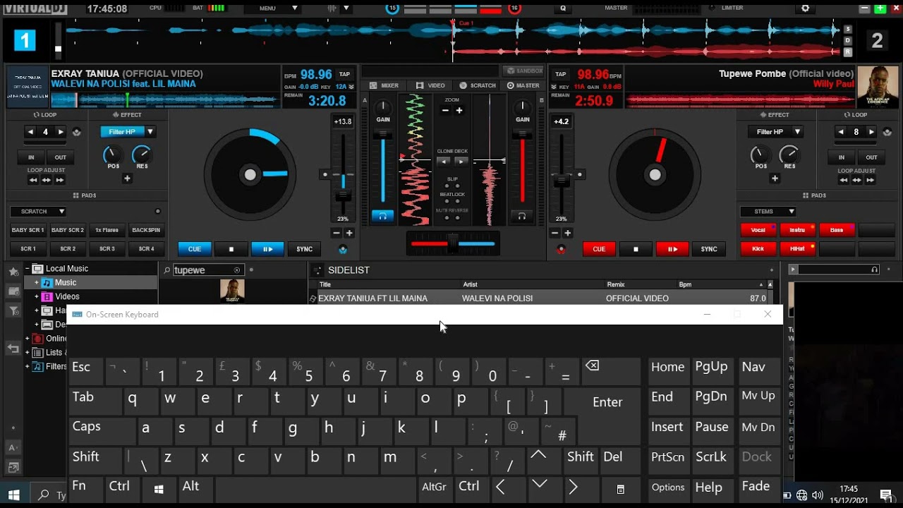 VIRTUAL DJ TUTORIAL HOW TO SCRATCH,SETTINGS KEYBOARD MAPPING  TO SCRATCH LIKE A CONTROLLER PRO