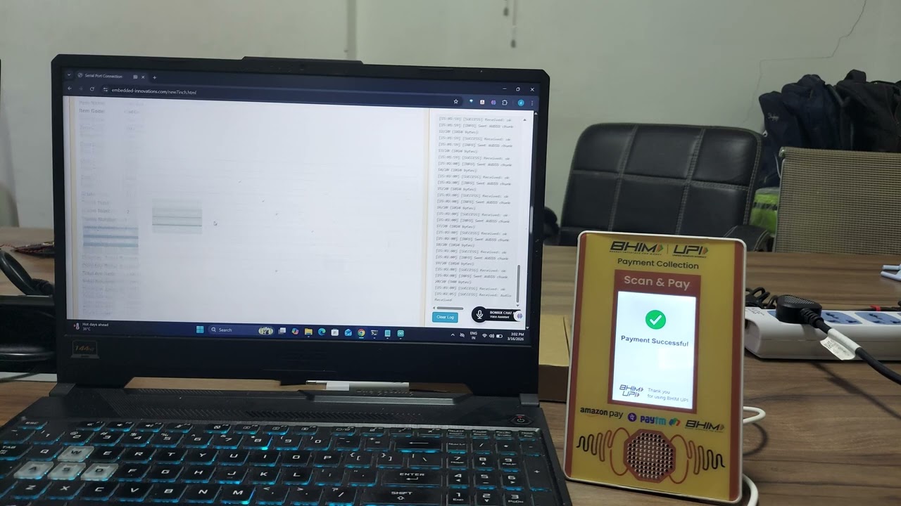 DQR-222: Dual-Mode USB/BLE QR Payment Soundbox for UPI | Dynamic QR + Instant Audio Confirmation