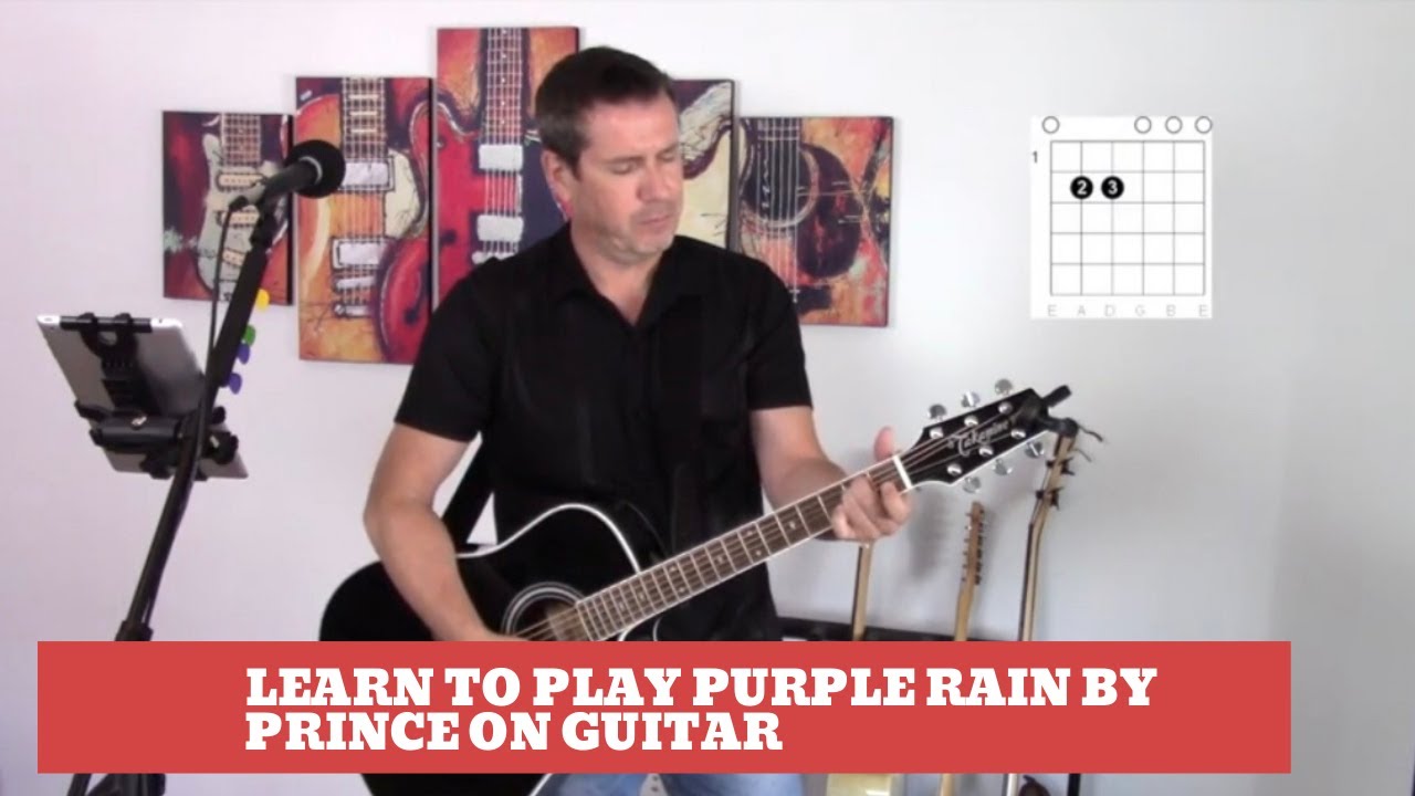 How to play Purple Rain By Prince on guitar (Easy Guitar lesson and cover)