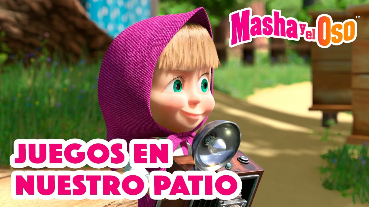 Masha y el Oso Castellano 🐻👧 Juegos en nuestro patio 🏡 🧩 Colección de dibujos animados 📺