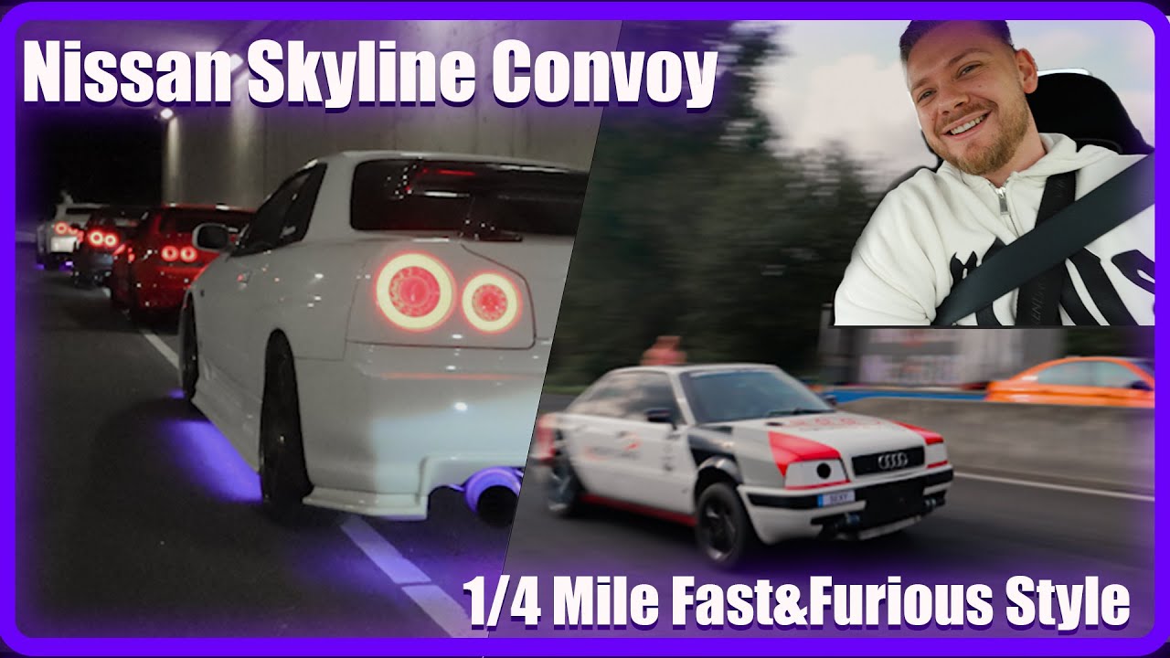 💥VIERTELMEILE ACTION & #nissanskyline RIDEOUT💥