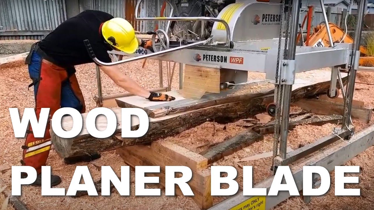Wood Planer Blade being operated on a Peterson Sawmill